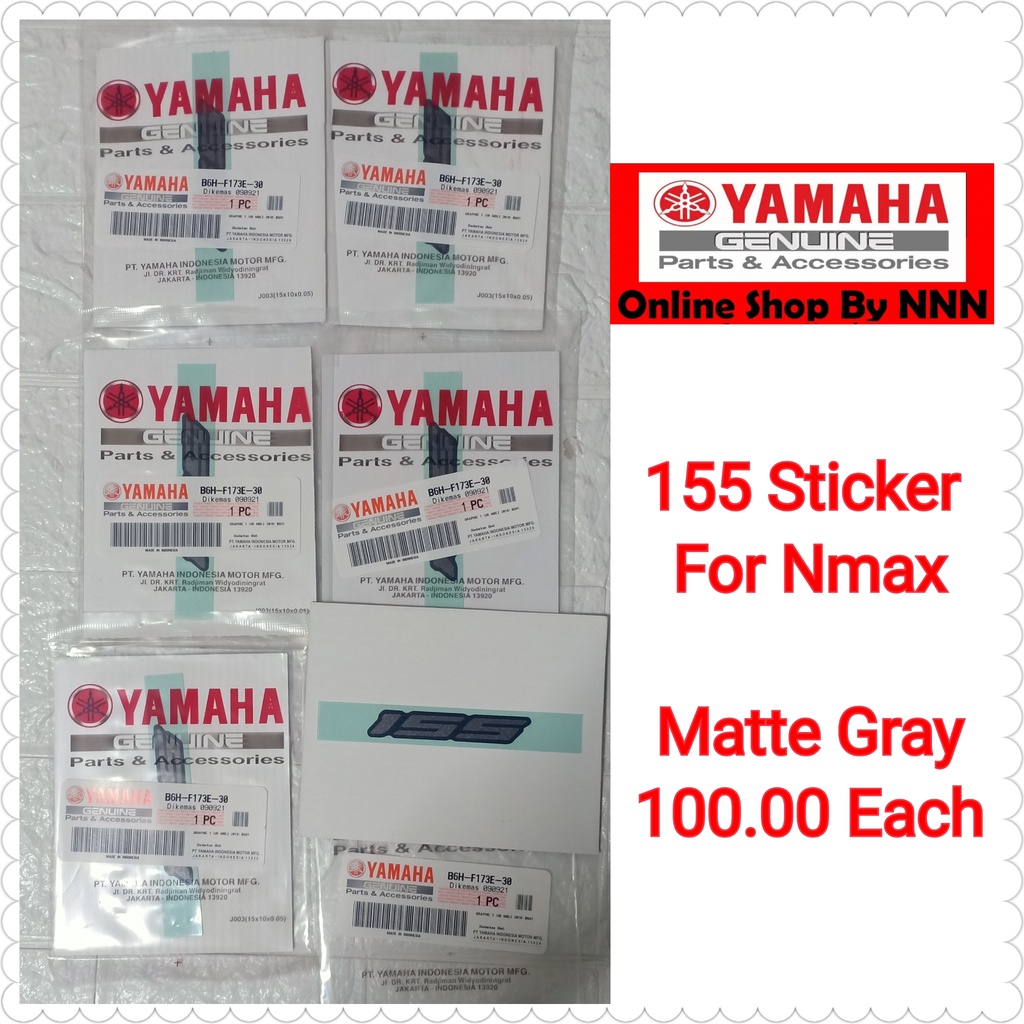 155 STICKER FOR NMAX YAMAHA GENUINE PARTS | Shopee Philippines