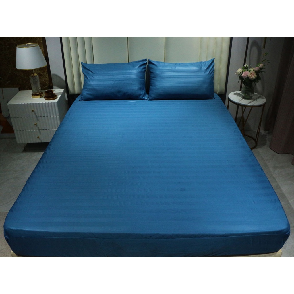 3 in 1 Plain Bedsheet Pillow case bedding canadian bed sheets king size