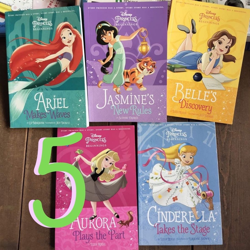 Disney Princess Chapter Books 5 Books Shopee Philippines 