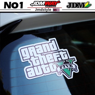 Car Stickers for GTA Vice City Classic Game Grand Auto Decals Laptop ...