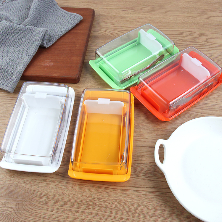 Kitchen Portable Butter Box Household Transparent Butter Cheese Case ...