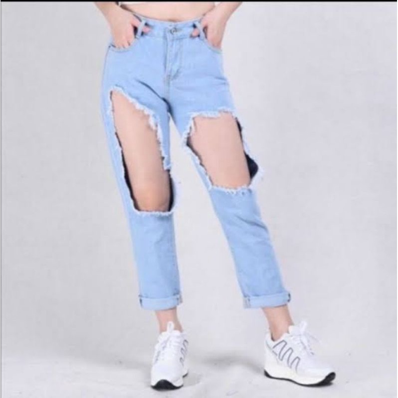 Ripped best sale jeans shopee