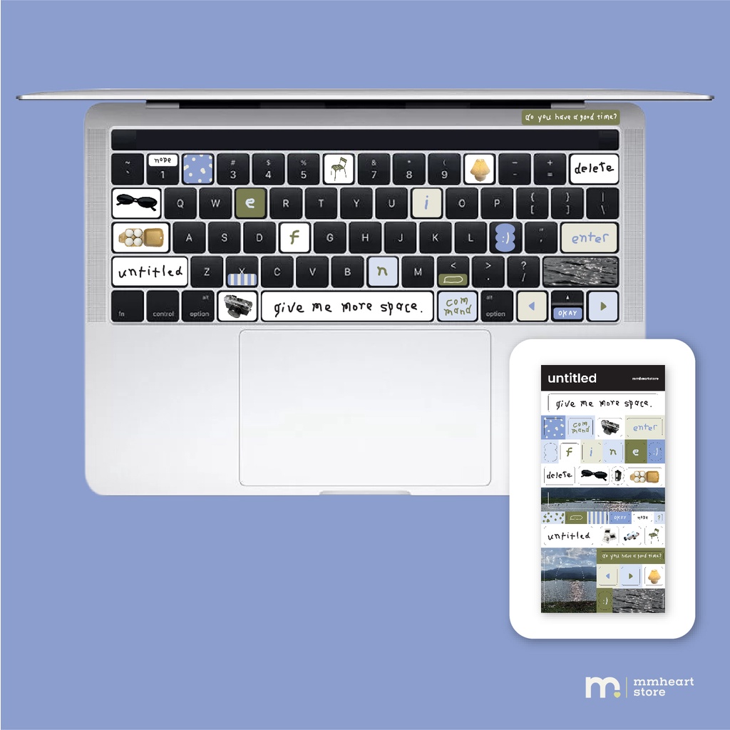 Untitled Sticker | Die Cut Stickers Attached To The Keyboard ...