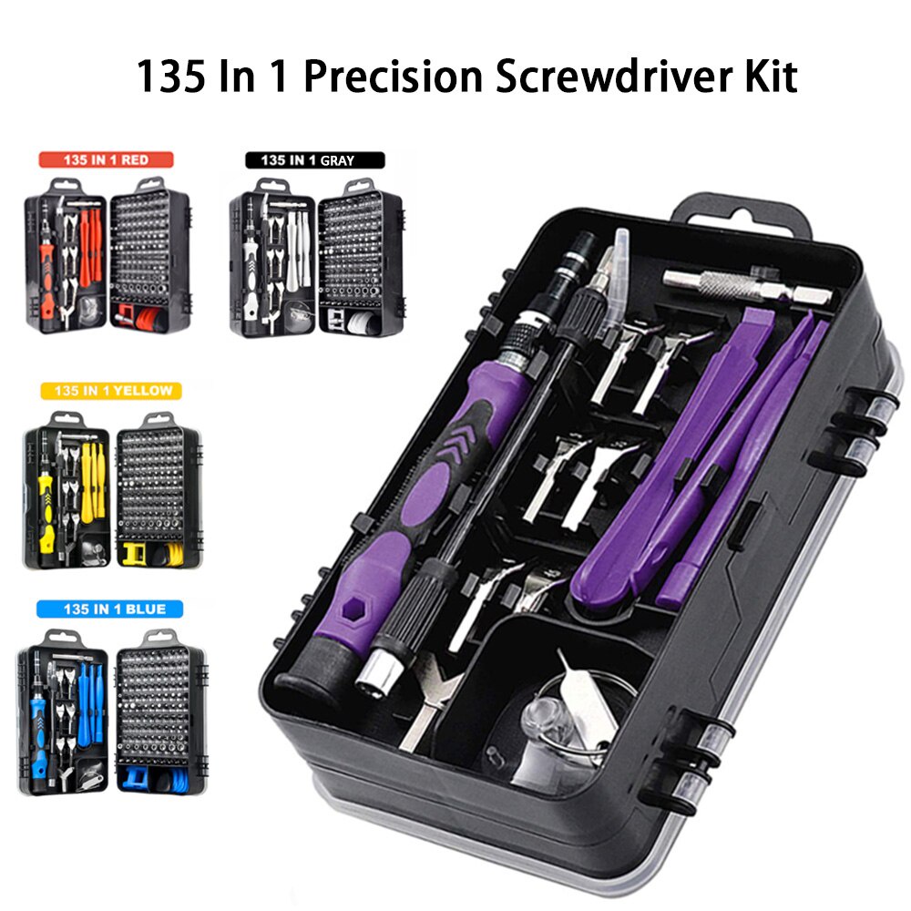 WOZOBUY Computer Repair Kit,135 in 1 MultiFunction Precision