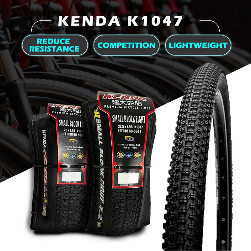 Copertone Kenda K1047 Small Block 8 DTC 26x2.10 Pieghevole, 120 TPI, Nero, Per Mountain Bike