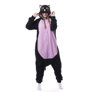 Adult Stitch Mike Duck Onesies Shark Cat Fox Snorlax Kigurumi Pajamas  Monkey Cartoon Costumes Jumpsuits Christmas Hooded