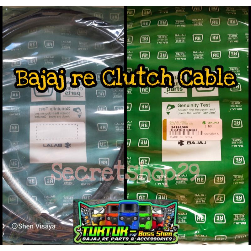 CLUTCH CABLE for BAJAJ RE,MAXIMA,MAXIMA CARGO ( india )( fi & carb