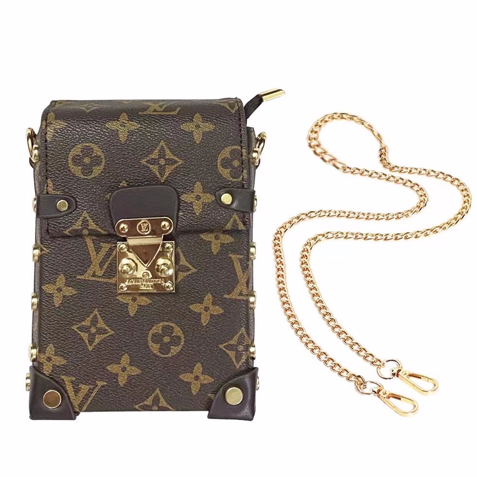 Fashion LV phone holder chain crossbody bag univesal luxury mobile bag for  4 to 6 inch phones