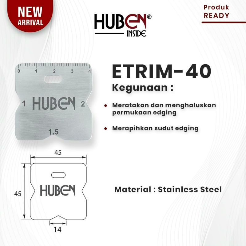 HUBEN Manual Edge Trimmer Trimer Router Taco Hpl Edging Cutting Tool ...