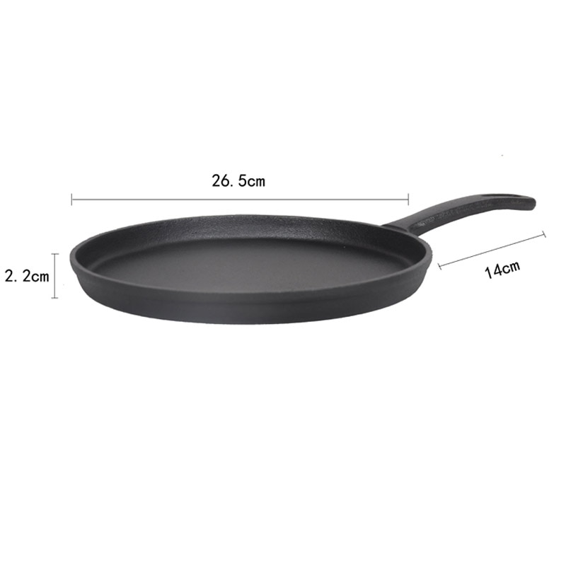 26cm Thickened Cast Iron Non-stick Frying Pan Layer-cake Cake Pancake Crepe  Maker Flat Pan Griddle Shopee Philippines