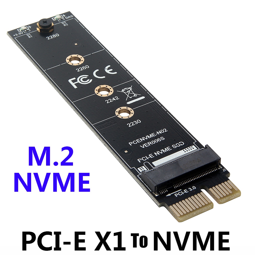PCI E X1 to M.2 NVME Adapter Card M.2 NVME to PCI Express Adapter for M ...