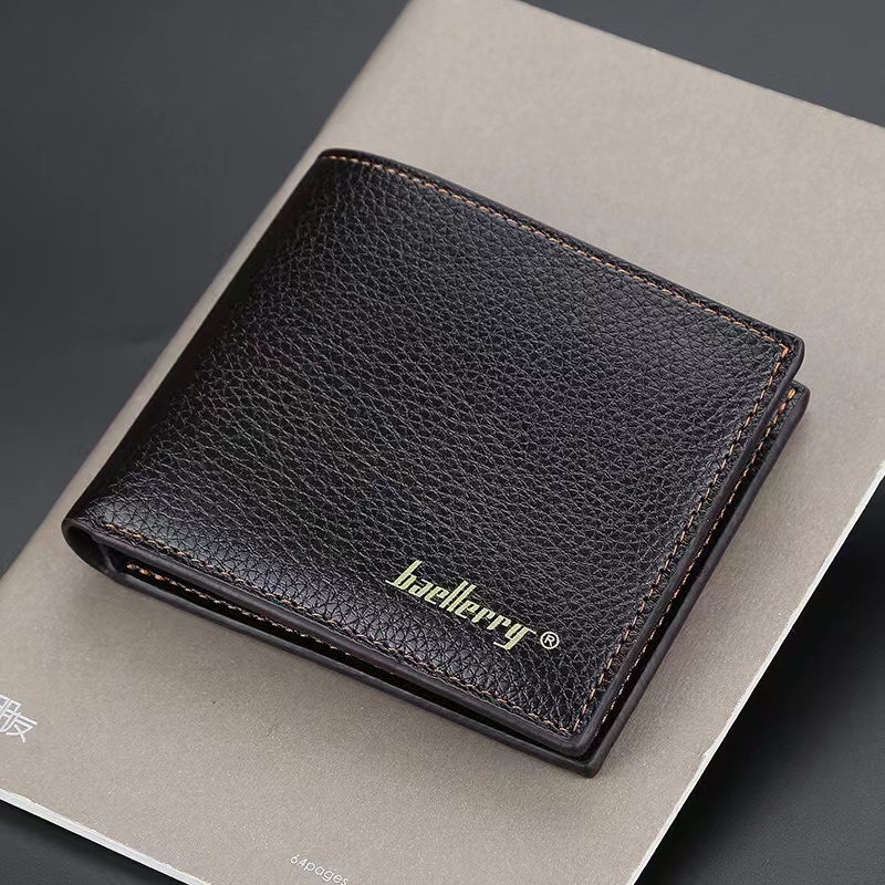 Baellerry Horizontal Men's Wallets Classic Soft Leather Short Open Mens ...