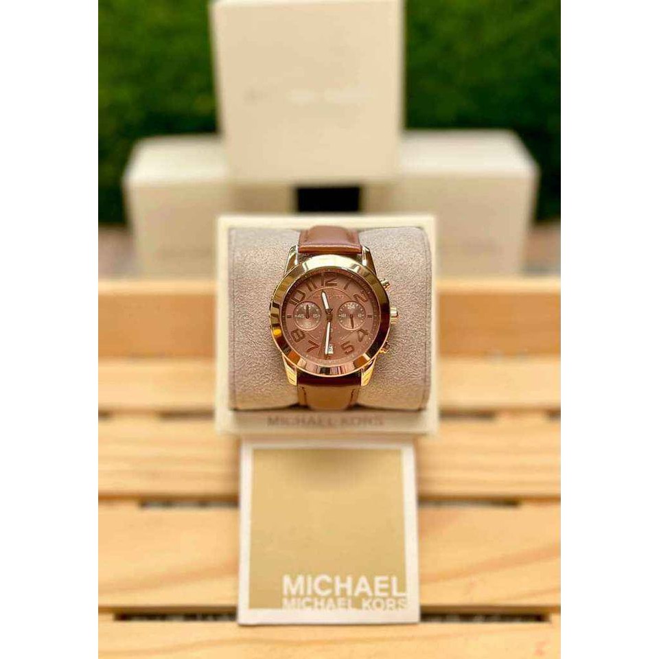 Michael Kors Mercer Leather Men Watches