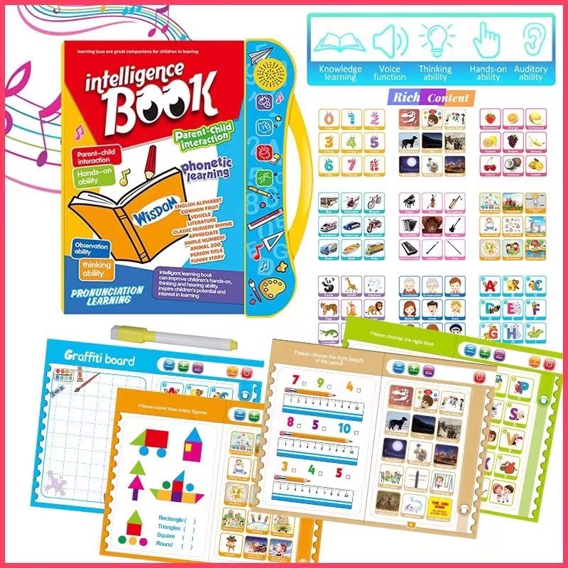 B-BOOK Pronunciation Speaking Learning Book Kid Voice Learning Electric ...