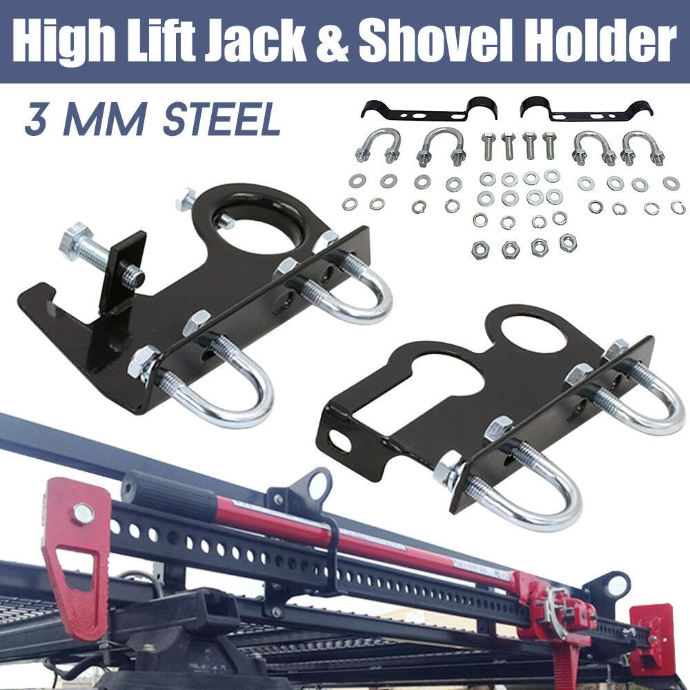 Hi Lift High Farm Jack & Shovel Holder 4x4 Offroad 4WD Roof Rack Mount