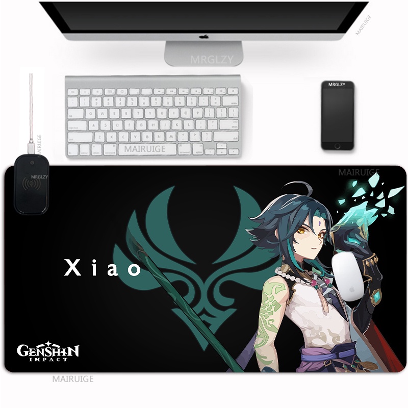 Genshin Impact XIAO Wireless Charging Mouse Pad Anime Large Gamer