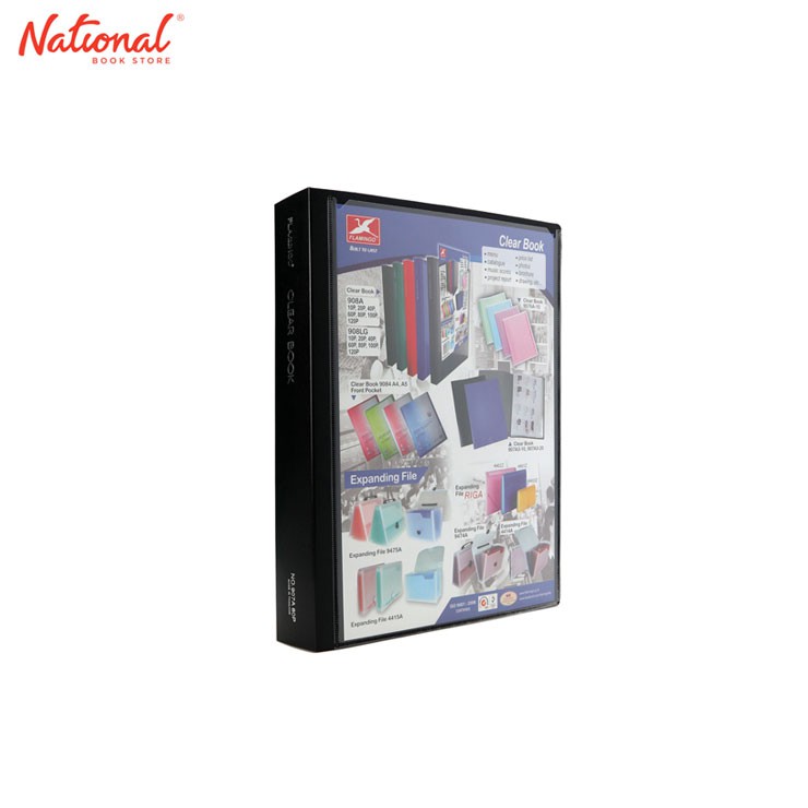 Flamingo Clearbook Fixed 908A80 A4 80Sheets With Label Insert In Front ...