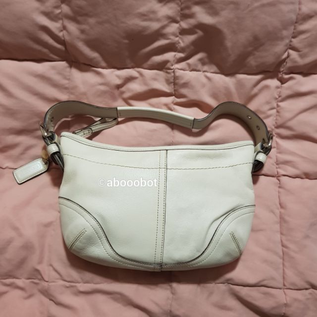 COACH 9541 SOHO HOBO WHITE LEATHER SHOULDER BAG Shopee Philippines