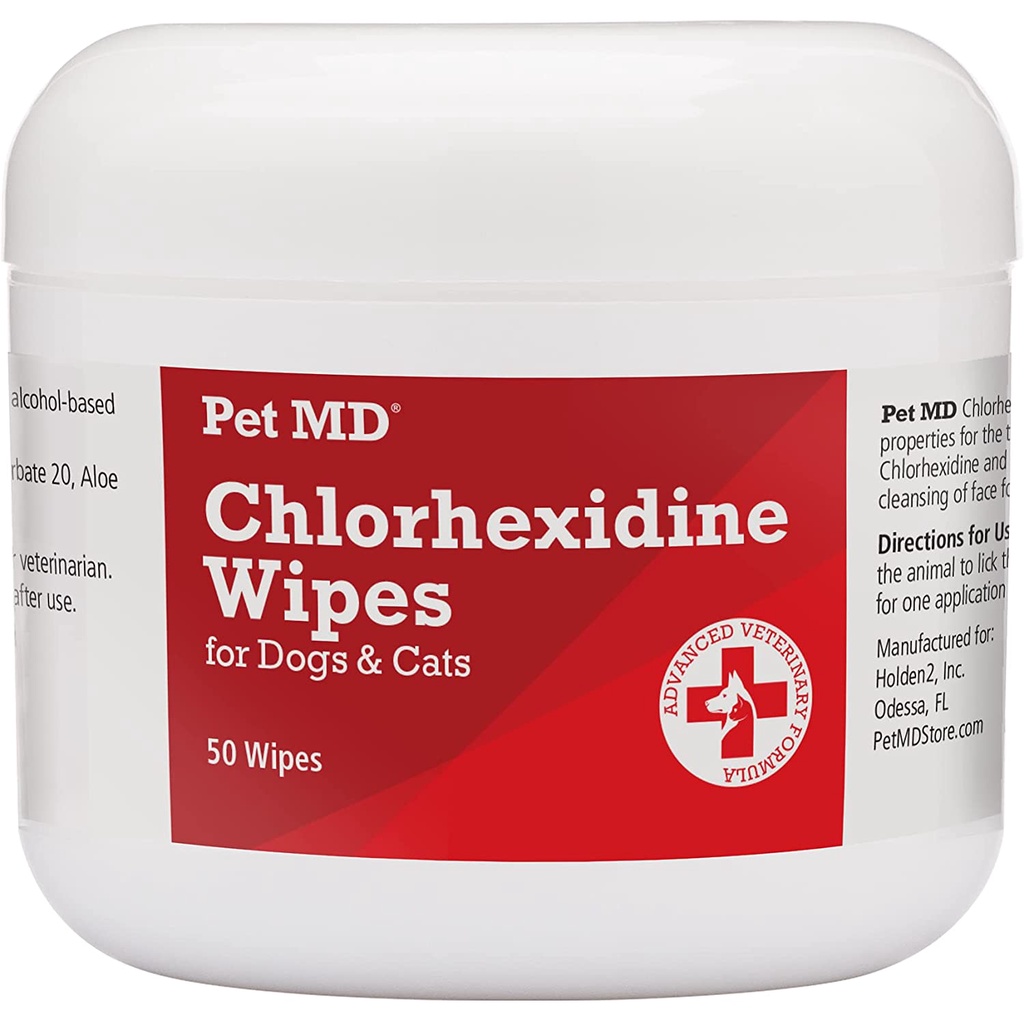 Pet MD Chlorhexidine Wipes for Cats and Dogs, 50 Count Shopee Philippines