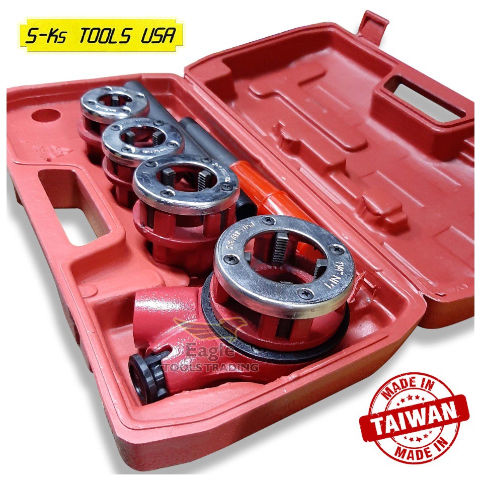 Pipe Threader Die Set Type 62 NPT Thread Ratchet Die Stocks Sks Tools
