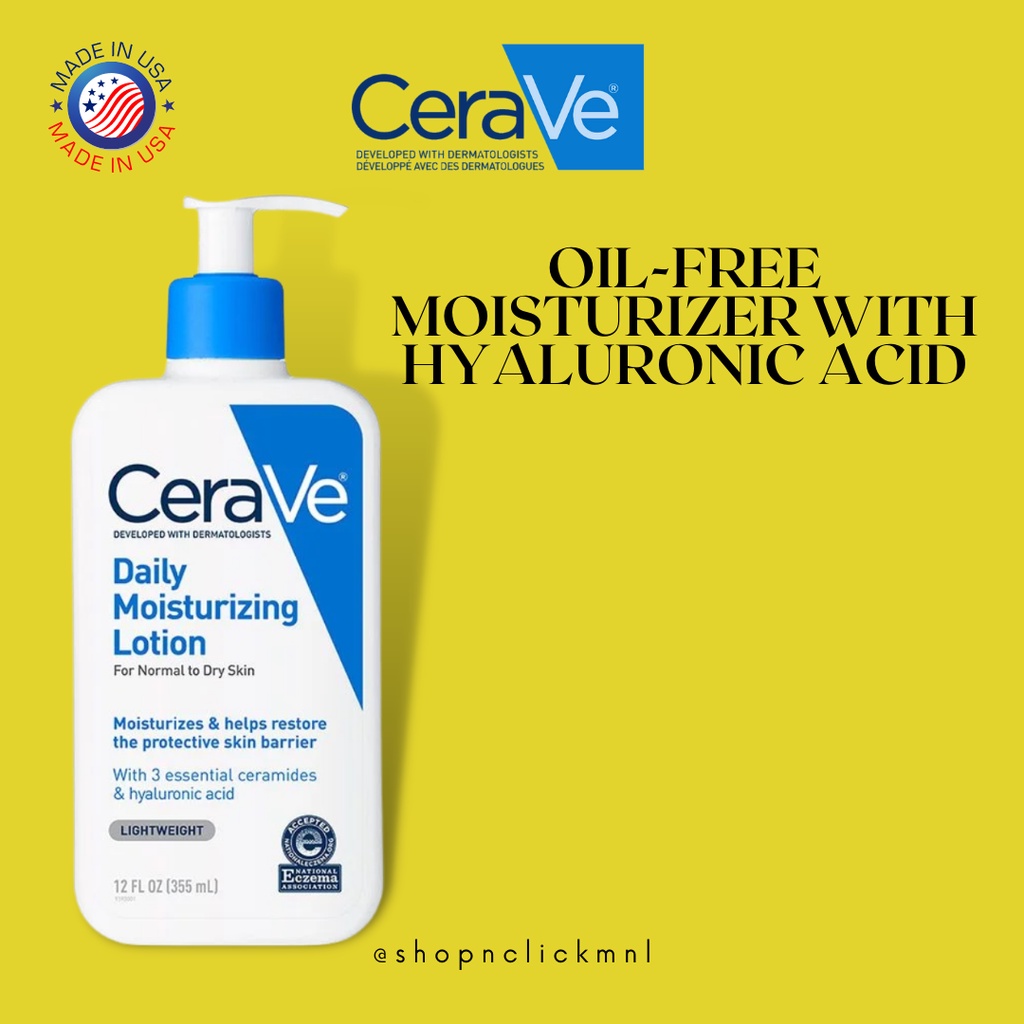 CeraVe Daily Moisturizing Lotion (12 Fl Oz / 355 ML) | Shopee Philippines