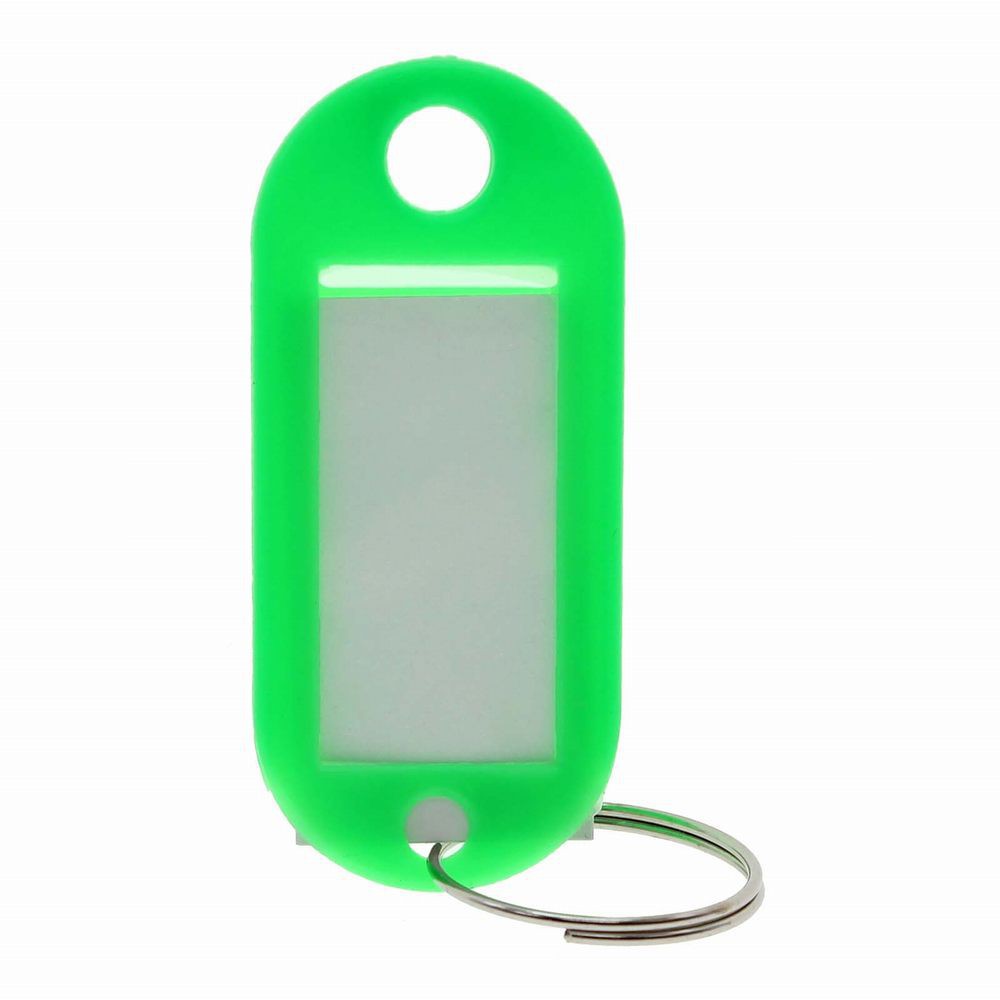 1 Pcs random Plastic Keychain Key Tags ID Label Name Tags Split Ring ...