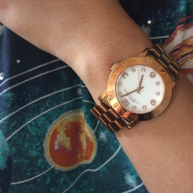 Marc jacobs amy watch rose gold sale