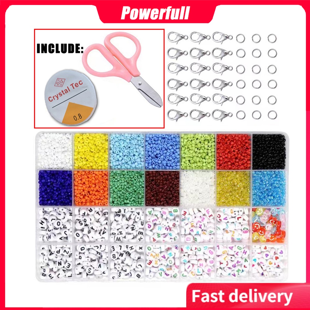 5000Pcs Beads Kit DIY acrylic letter bead set for Name Bracelets