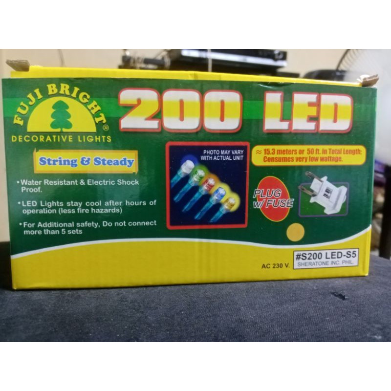 christmas lights 200 led light steady light fugi brand Shopee Philippines