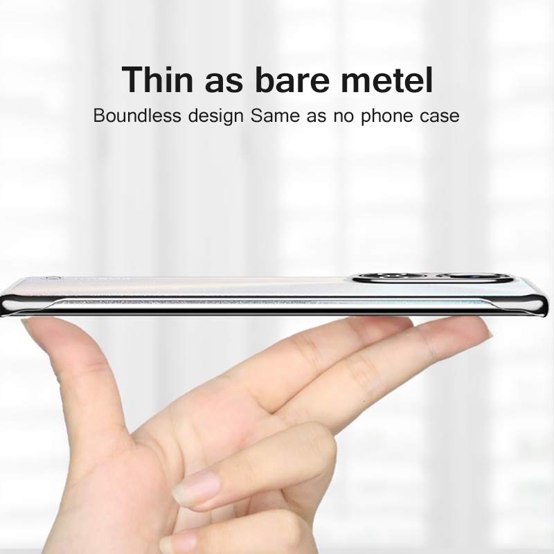 Ultra Thin Plating Frameless Case For Huawei P60 Art P50 P40 Pro Plus ...