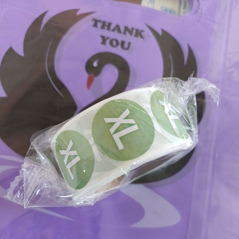 Clothing size label sticker clothing shoes and hats size model sticker ...