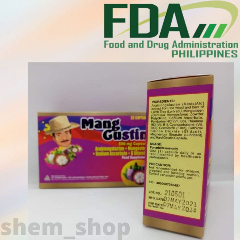 MANG GUSTIN (food supplement) | Shopee Philippines