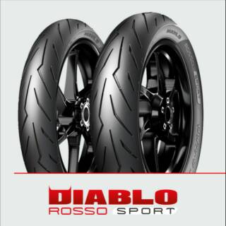 Pirelli Diablo Rosso Sport Tires 90/80 - 17 Ninja150 Satria Antem ...