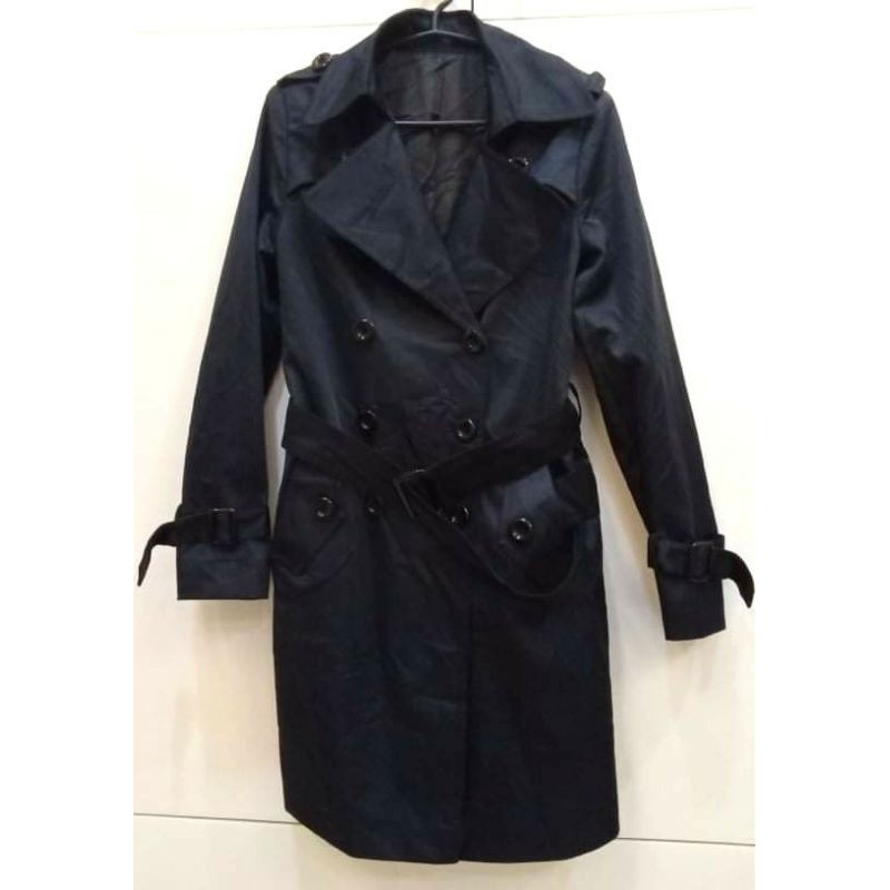 Winter Jacket Trench Coat with Belt Women Size S | Shopee Philippines