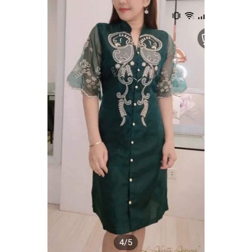 green emerald velvet dress Olivia Dress  FILIBELA