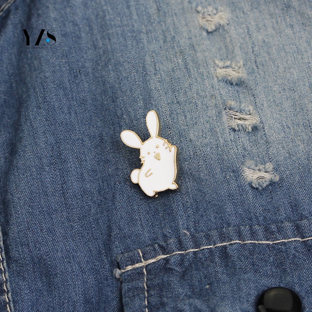 Women Rabbit Denim Badge Brooch Pin | Shopee Philippines