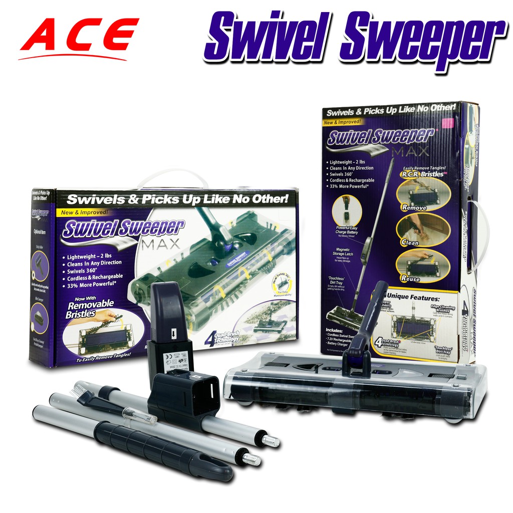 Swivel sweeper max battery charger sale