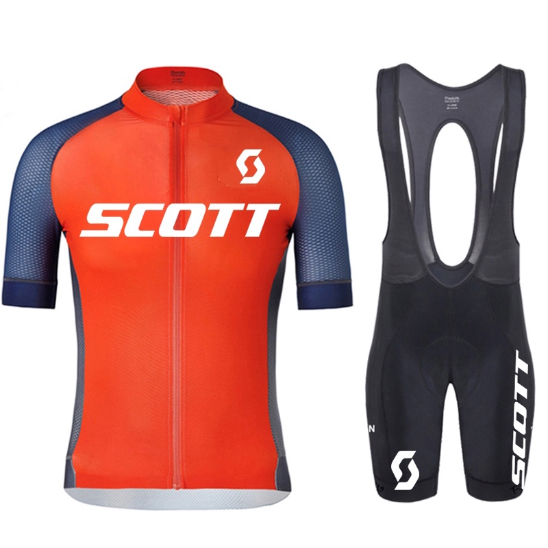COD In Stock 2022 men s scott cycling clothing mountain bike red short sleeved leisure quick drying sportswear suit Shopee Philippines