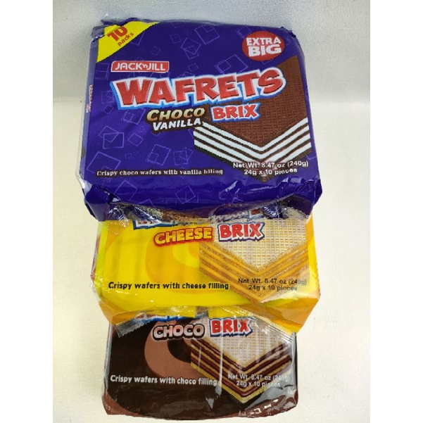 Jack'nJill Wafrets Bar Wafer 10x24g | Shopee Philippines