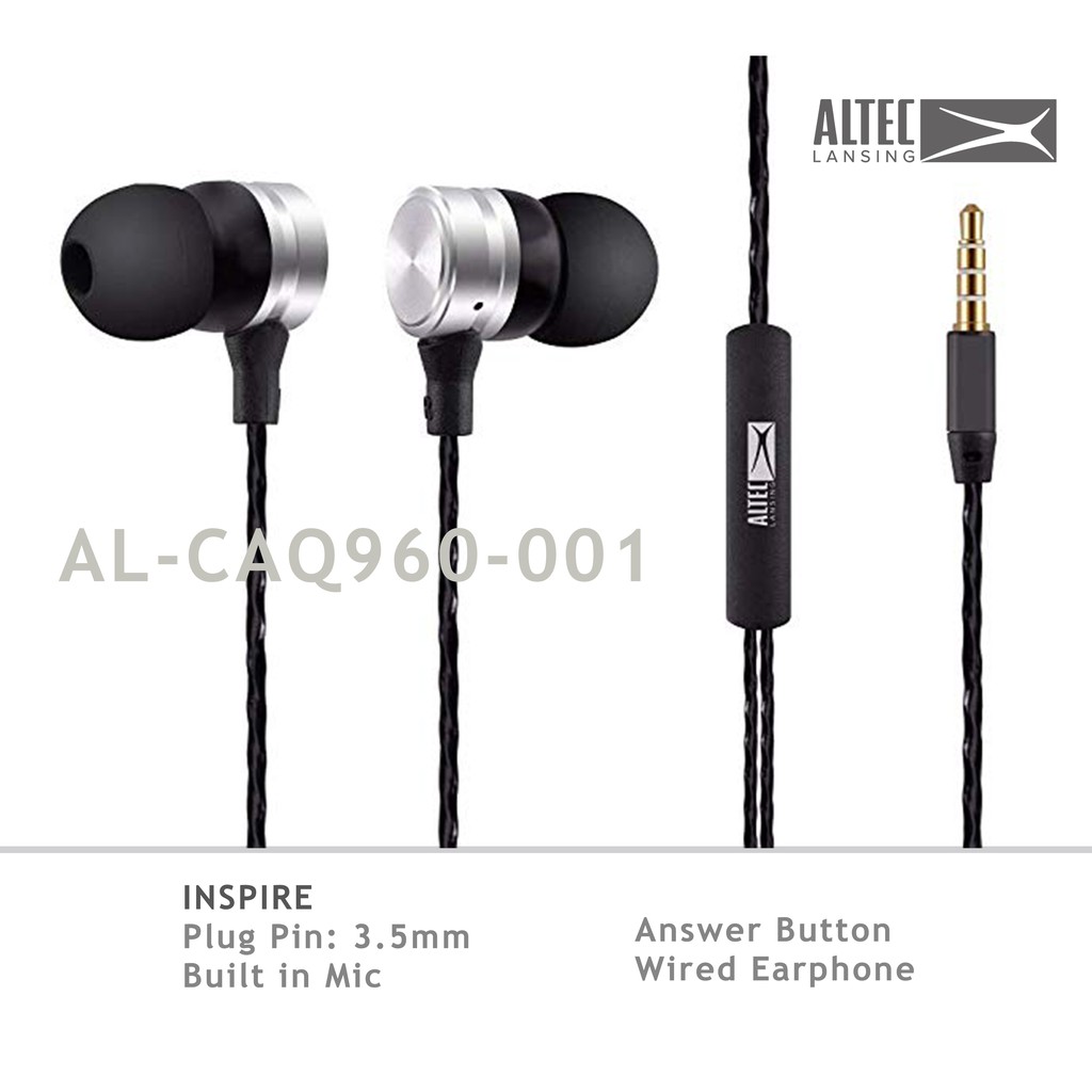 Altec lansing wired online headphones