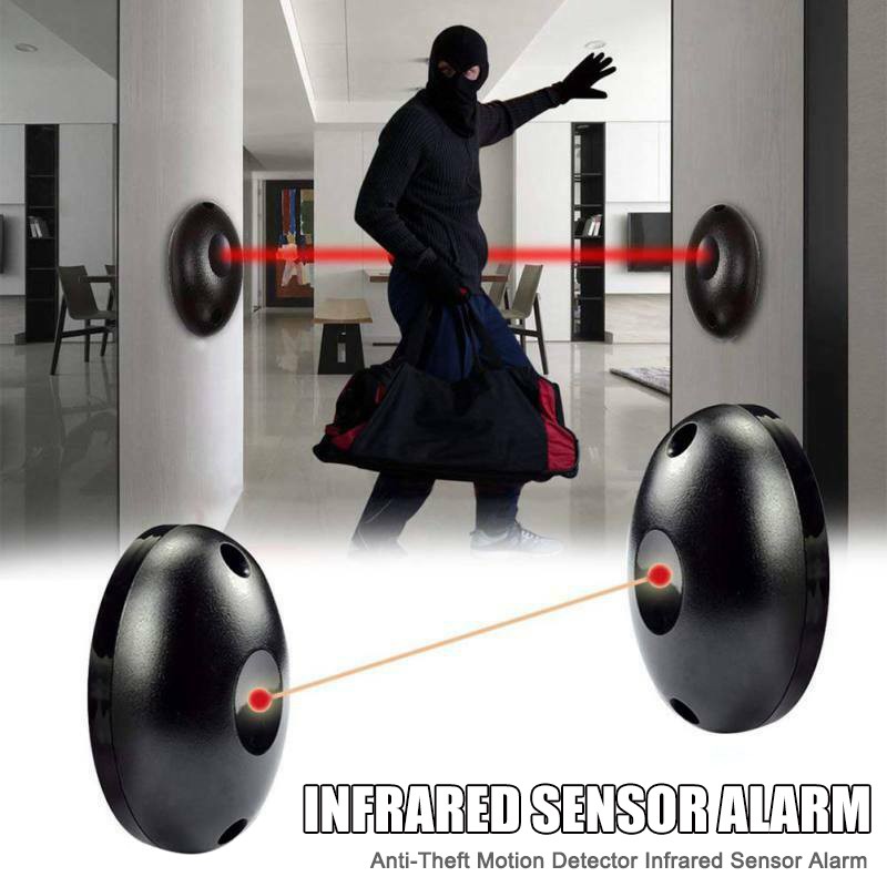 Security beam infrared sensor, garage door photoelectric detector, anti