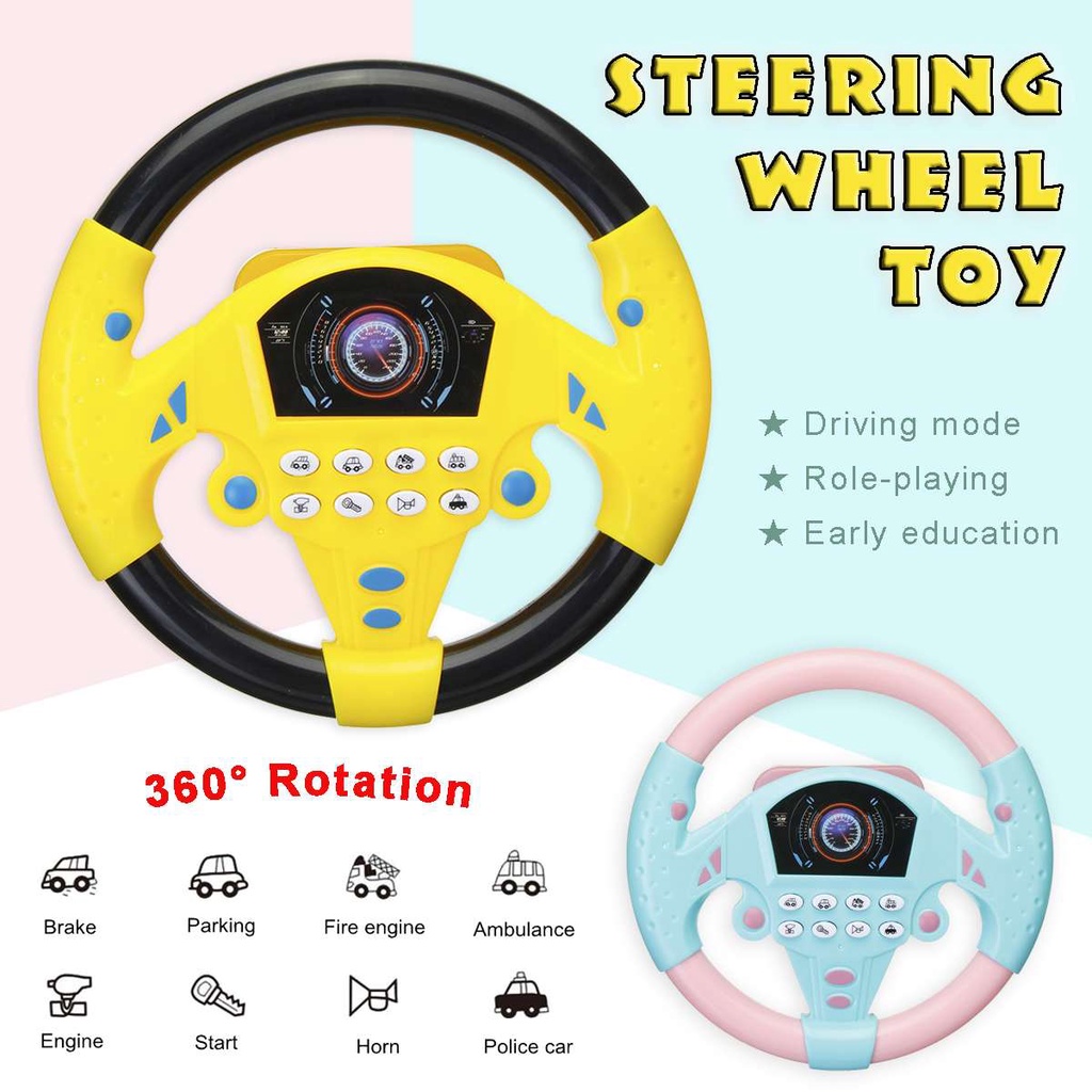 Steering wheel toys send sucker simulation co-pilot steering wheel toys ...