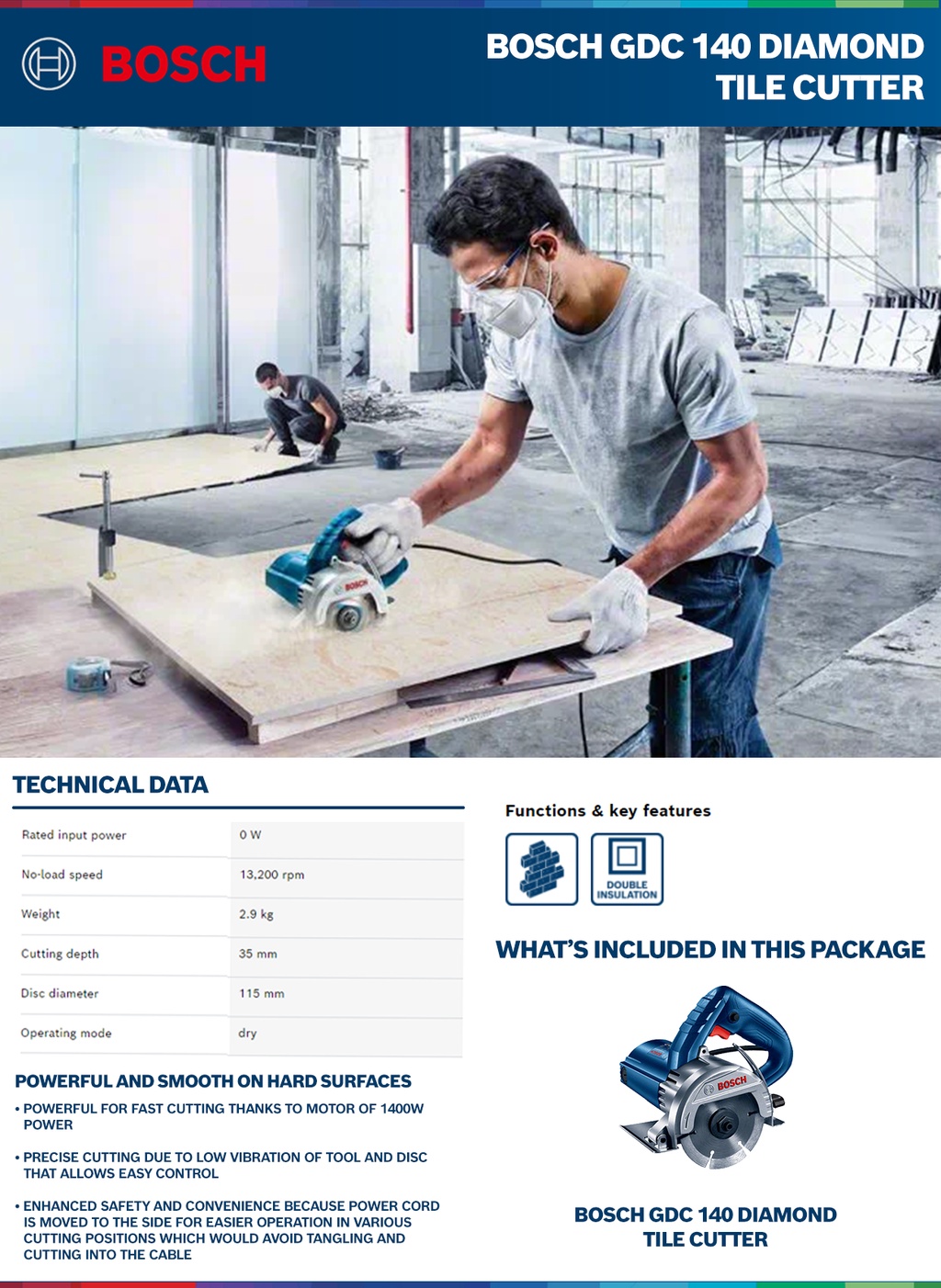 Bosch GDC 140 Diamond Tile Cutter | Shopee Philippines