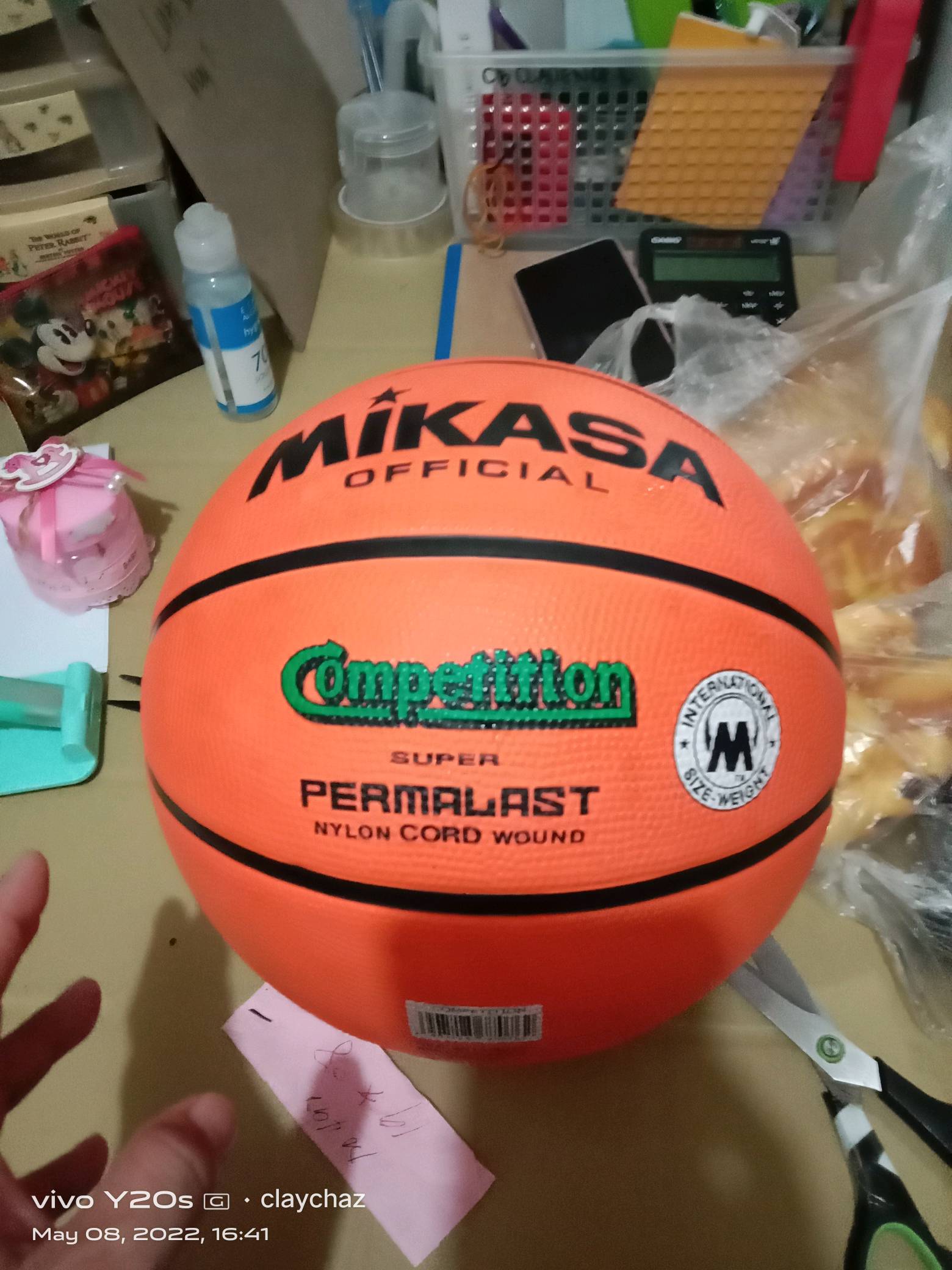 Mikasa Original Rubber basketball ukit embosed official ball size