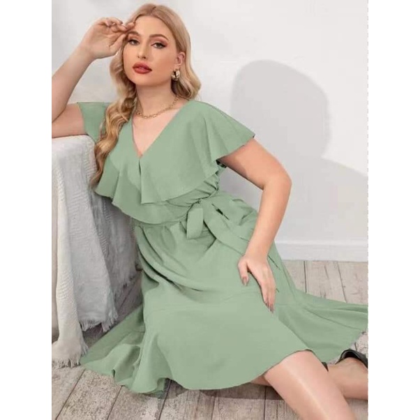 Plus Size Ladies Sunday Working Dress Shopee Philippines