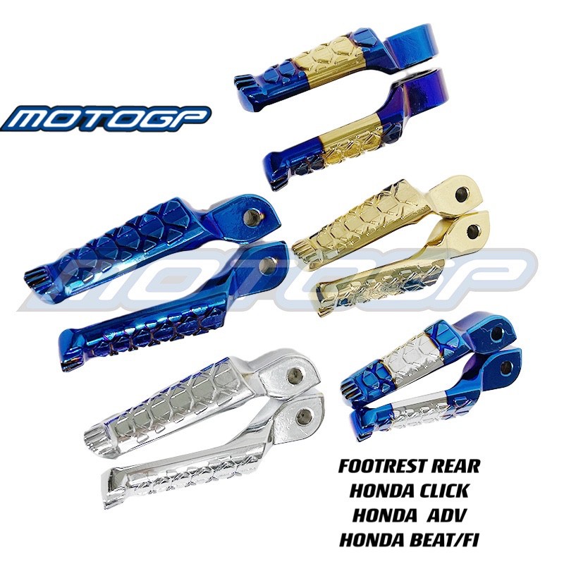 Top 1 1 Pair Univeral Footrest Thailand Yayamanin Titanium For Honda Click Beat Genio Dio Wave