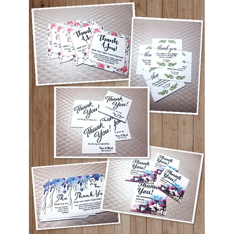 Php 3.00/tag (2x2 inches) = (20pcs per order) CUSTOMIZED THANK YOU TAGS ...