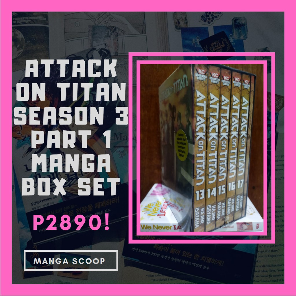 Attack on Titan Season 3 Part 1 Manga Box Set  