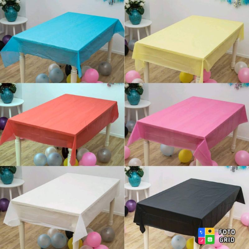 CHRISTMAS SALE! Plain Table Cloth Cover (Made in Geena Cloth) | Shopee ...