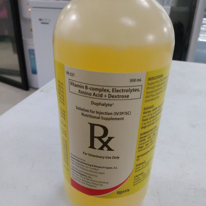 Duphalyte Vitamin b complex, Electrolytes, amino acids and dextrose